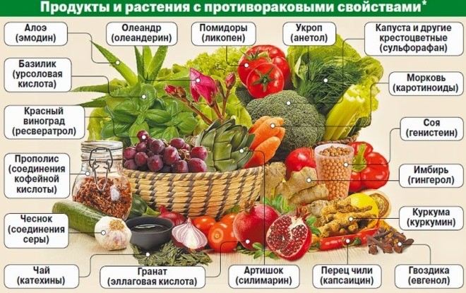 Какие продукты помогут предотвратить рак